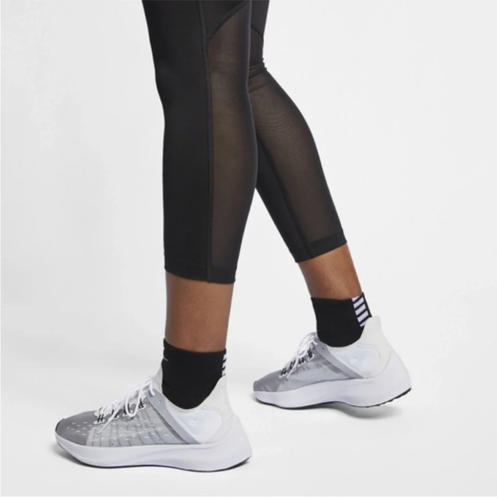 Nike Fast Dri-FIT Crop Leggings XS Black Mid Rise Athletic Running NWT